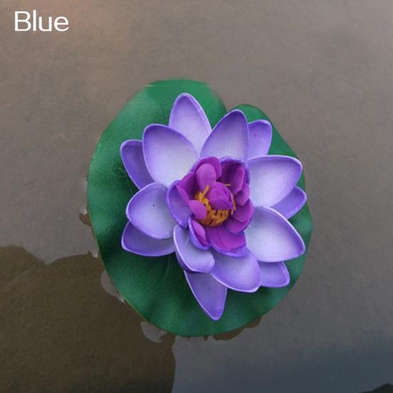 Artificial Water Floating Flower Lotus Home Yard Pond Fish Tank Decor
