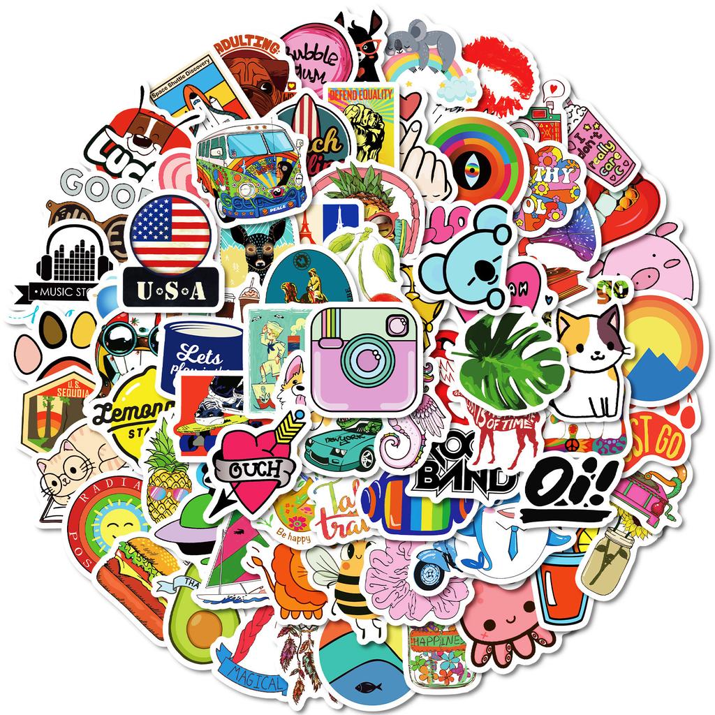 100 Rocket Mix And Match Series Graffiti Stickers Diy Mobile Phone Case Skateboard Guitar Helmet Ice