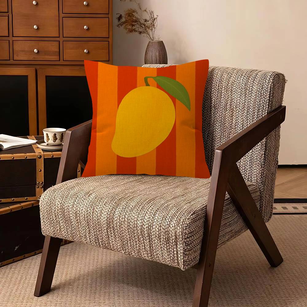 Cute Anime Fruit   Cushion Cover Pillowcase Upholstery Sofa Throw Pillow Home Decor Pillowcas