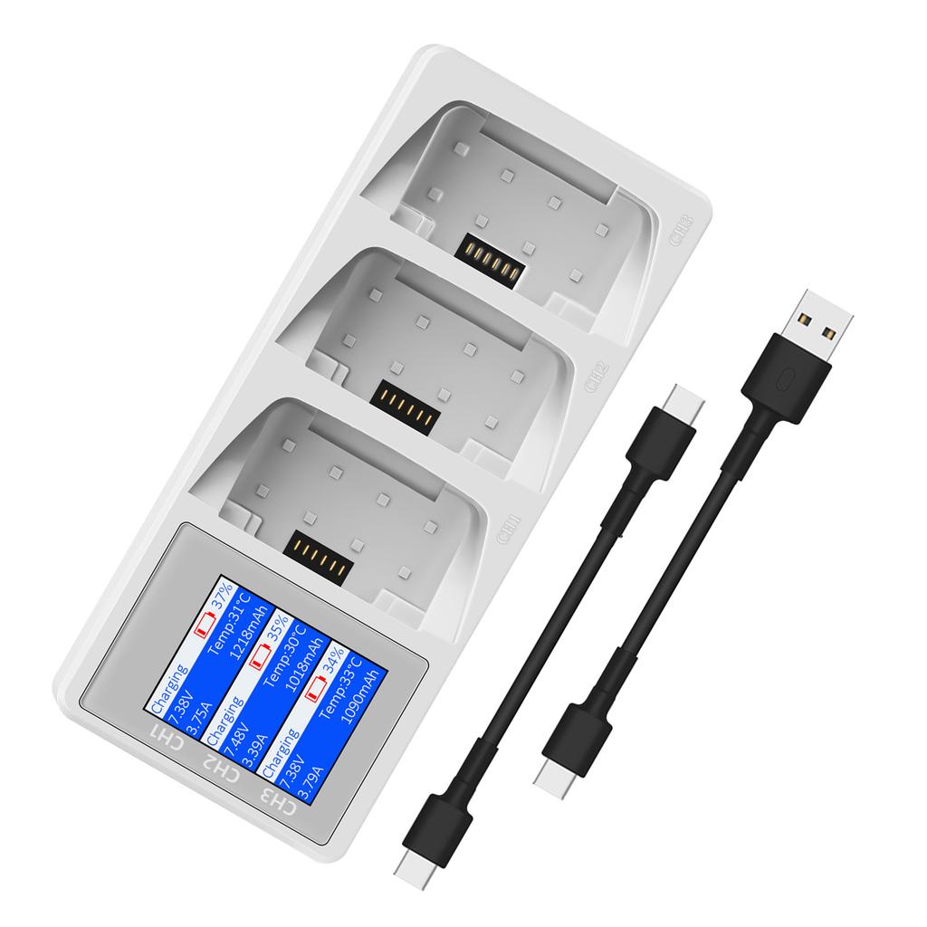 Battery 3 Way Charging Station Flight Battery for Flip Digital Display Charging Adapter Fast Charging Manager Accessories