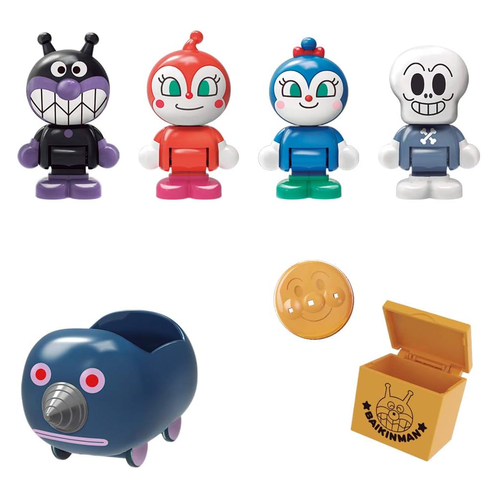 

Anpanman Doll Set with Baikinman and Friends for Kids
