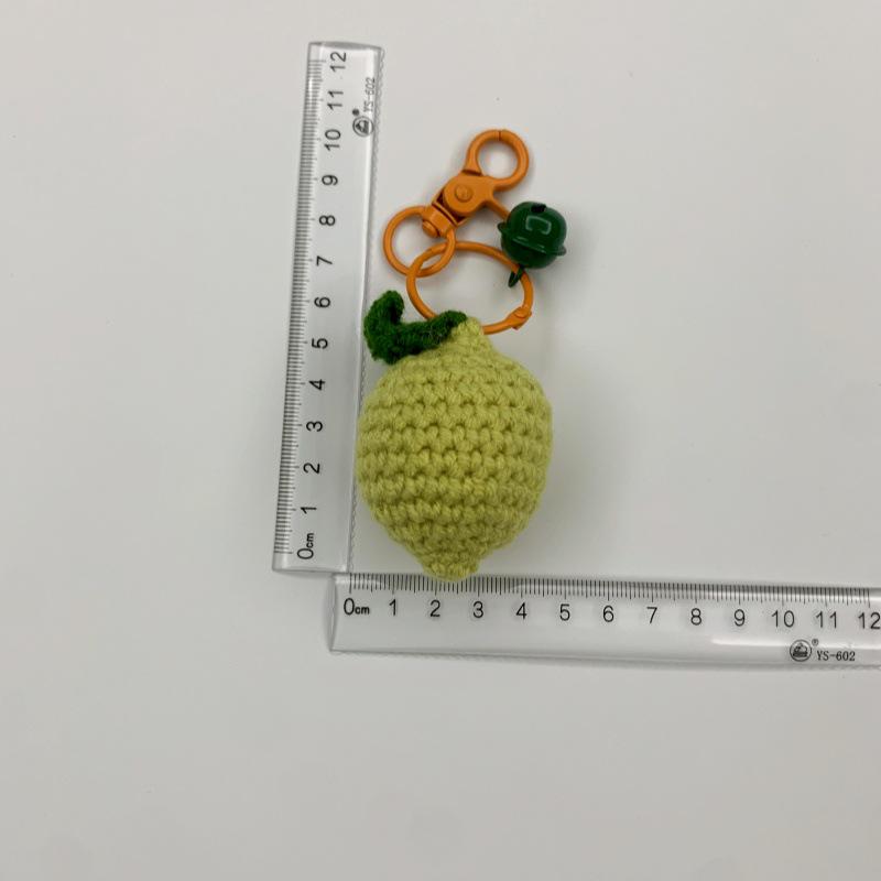 Handmade Halloween Pumpkin Crochet Keychains & Ornaments