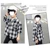 Boys' Plaid Long Sleeve Shirt Jacket, Spring & Autumn 2025, Korean Style, Trendy & Loose Fit for Big Kids.
