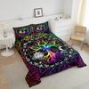 Erosebridal Sun and Moon Comforter Set Queen,Black and White Bedding Set for Kids Boys Girls,Psychedelic Tree of Life Down Comforter,Galaxy