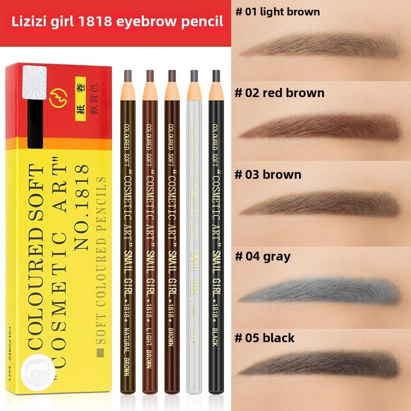 12pcs Eyebrow Pencil Anti-counterfeiting Line Waterproof Makeup Artist Tattoo Line Eyebrow Pencil