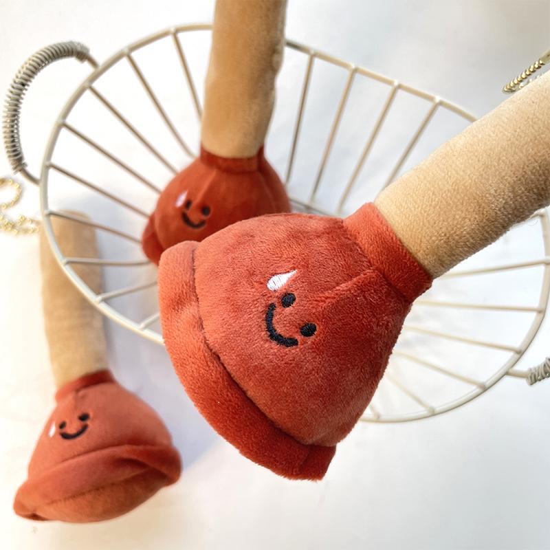 Záchodová zátka Plyšová panenka Klíčenka Kreslený Záchodový píst Náplň Vycpané panenky Klíčenka Přívěsek Batoh Přívěsky Taška Dekor Dárky