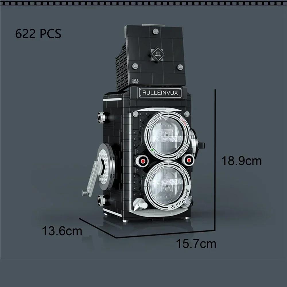 Mechanical Camera Construction Bricks Toy Model – Cool Mechanical Details Multiple Camera Styles DO IT YOURSELF Gift Idea and Toy ideal for Children