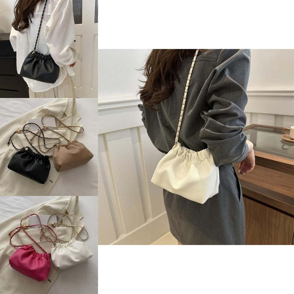 Stylish Pu Bucket Bag For Women 2024 Trendy Street Fashion Shoulder Bag In Multiple Colors