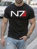 Mass Effect N7 Grafik T-Shirt Grafik T-Shirt für Männer - Bl...
