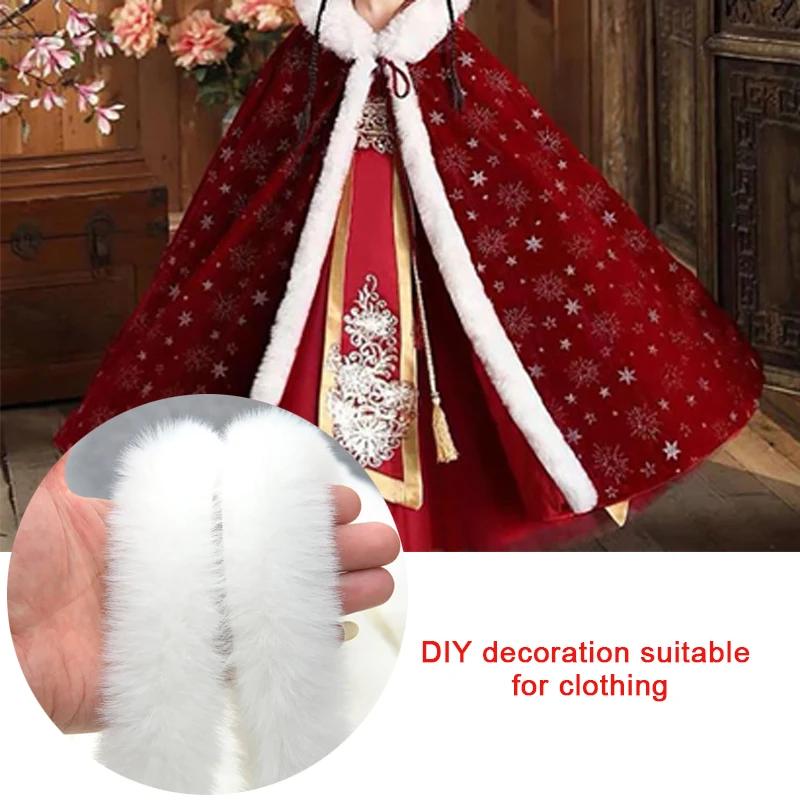 100cm Kunstkaninchenfell Schal Fellband Fellband Besatzband DIY Basteln Nähen Bekleidungszubehör Handgefertigtes Zubehör