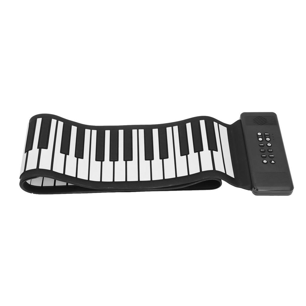 88 Key Hand Roll Piano 128 Tones USB MIDI BT Portable Folding Piano for Beginners