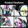 New Colored Metal Electroplated Spinning Reel Ultra-light Maximum Resistance 12 Kg Sea Fishing Spinning Reel Suitable for Seawater and Freshwater