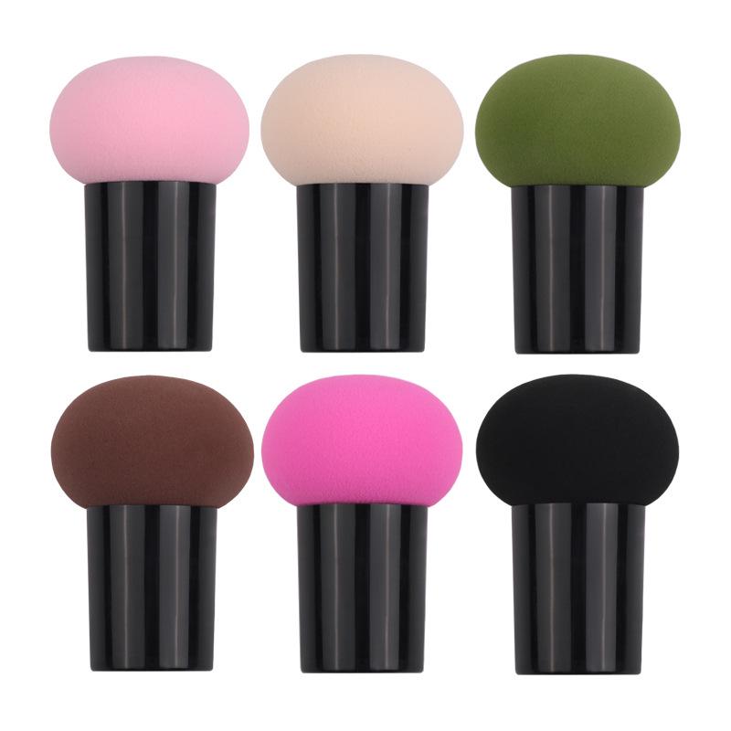 Mushroom Head Makeup Sponge: Versatile Dry & Wet Use Cushion for Foundation & Setting Powder