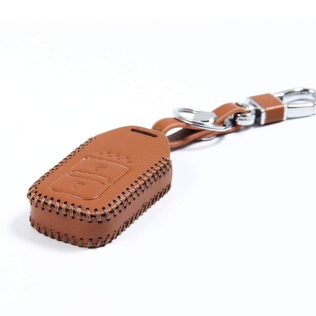 [EMY] Honda Smart Key Case, Key Holder, Fit, Vezel, Etc. (Brown), Braun