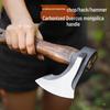 Outdoor Long-Handled Splitting Axe for Wood and Bone, Manganese Steel, Forged Nyman Design