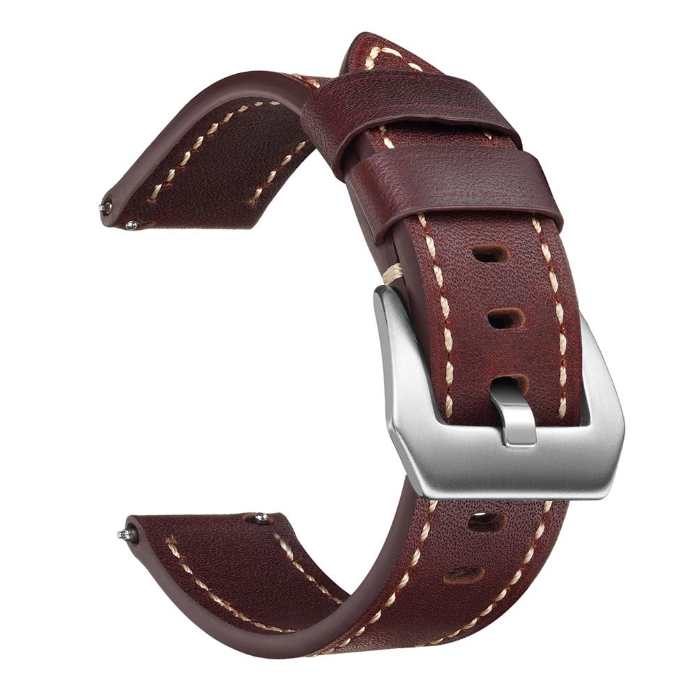 Leather Straps For Huawei Watch Men Luxury Calfskin Watch Bands 20mm 22mm 24mm Quick Release Strap