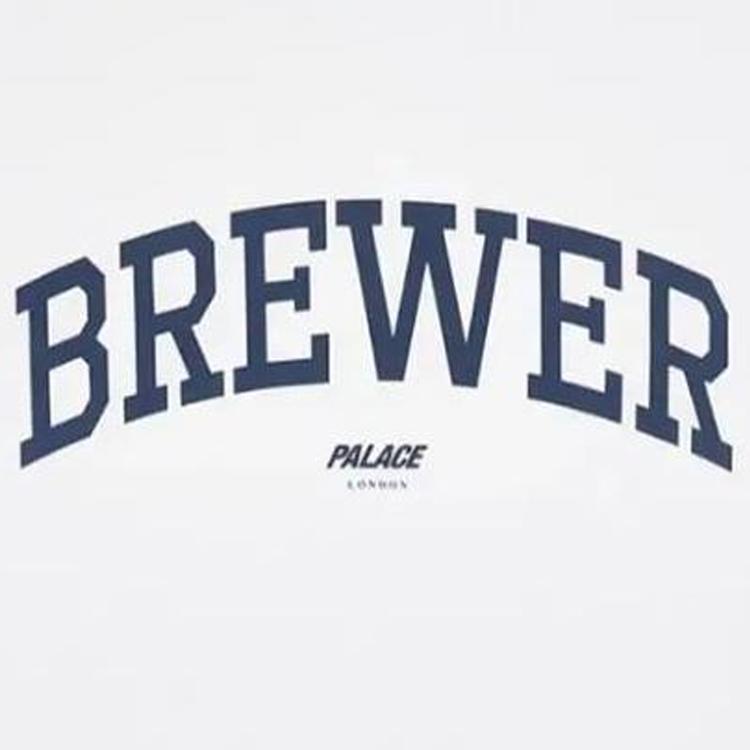 Palace X Champion Letter Print Crew Neck Pullover Straight Cut Short Sleeve T-Shirt Unisex T-Shirt White 219004-CHA-WW001