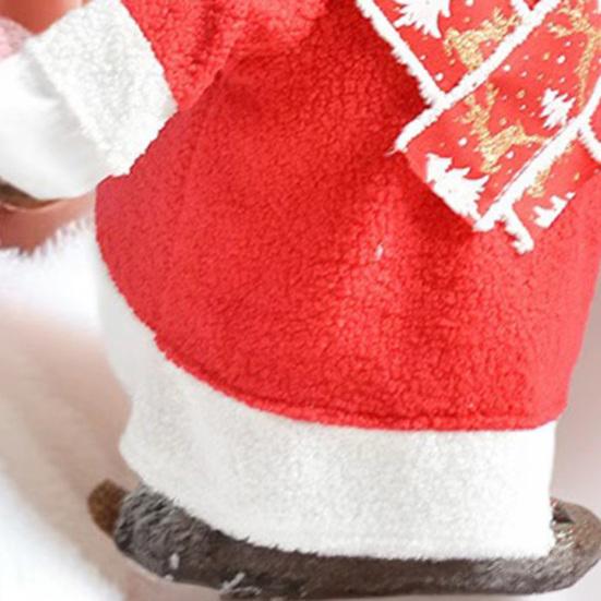 Christmas Goose Outfit Set Santa Dress Clothes with Scarf for 23" High Cement or Plastic Goose Statue Porch Goose Costume for Yard Lawn Garden Decor