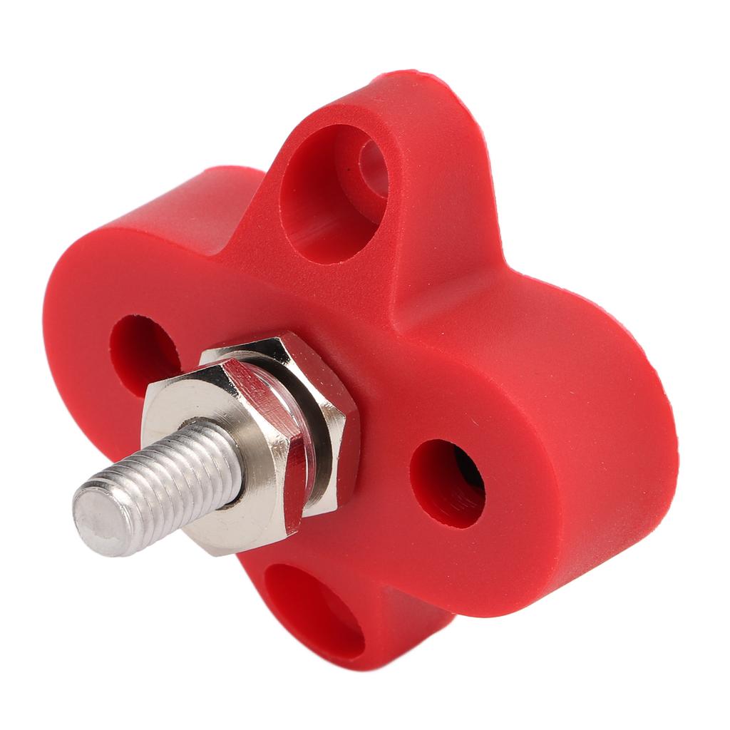   48V M6 Heavy Duty Battery Power Distribution Terminal Block Junction Post for Car Marine Trailer RV Boat
