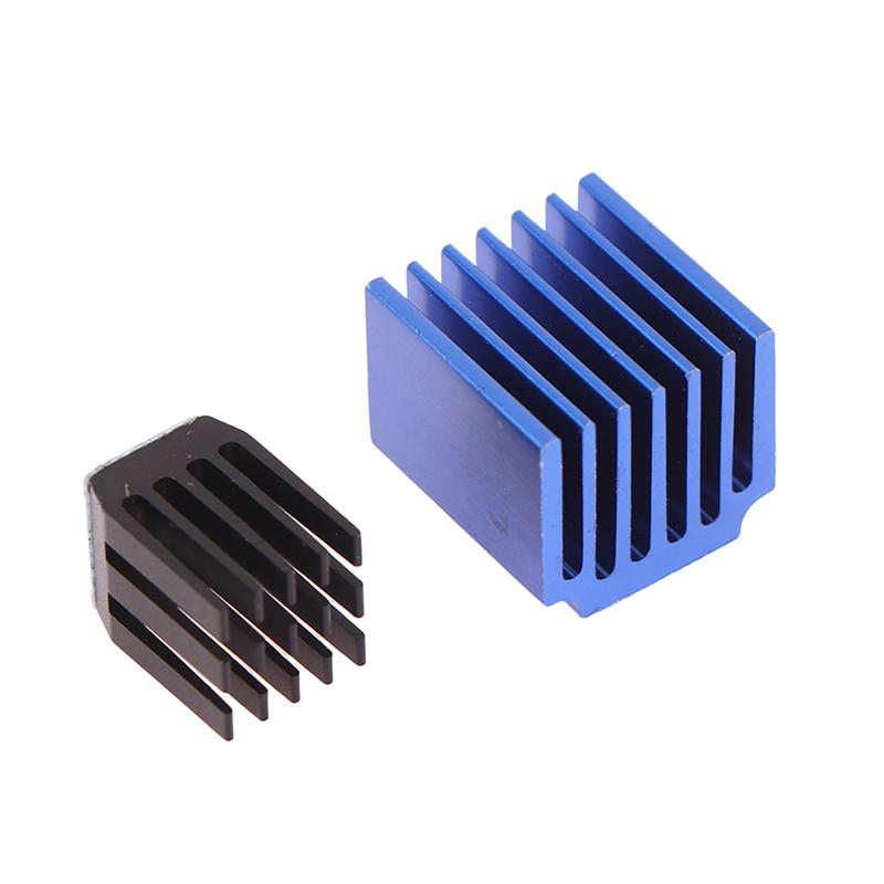 4Pcs 3D Printer Parts Blue Stepper Motor Driver Module Heat Sinks With Glue Cooling Block Heatsink For A4988 Drive