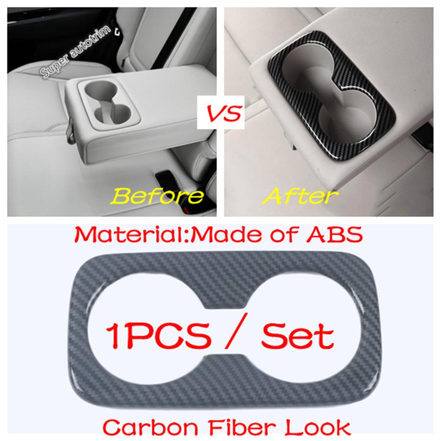 Dashboard Panel Strip / Pillar A Air Outlet / Water Cup Cover Trim Carbon Fiber Accessories For Hyundai Tucson NX4 -