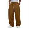 Pantaloni da tuta casual larghi da uomo con elastico in vita e coulisse