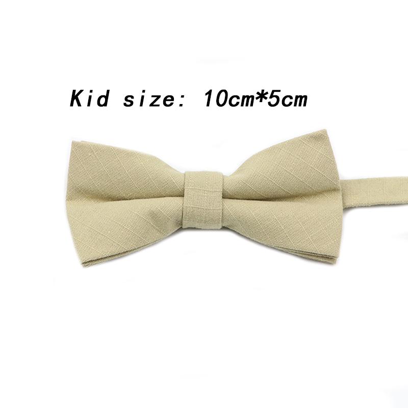 New Color Light Green Pink Peach Solid Cotton Parent-Child Bowtie Sets Kids Pet Men Women Butterfly Daily Cravat Gift Accessory