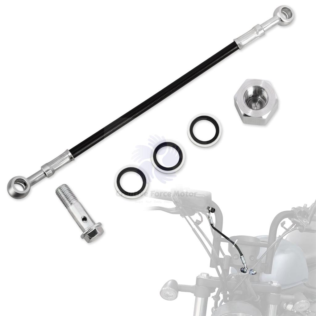 Hydraulic Brake Line Hose 25cm Motorcycle Extend Connector Universal For Honda ATV Kawasaki Yamaha Suzuki Dirt Bike Scooters Etc