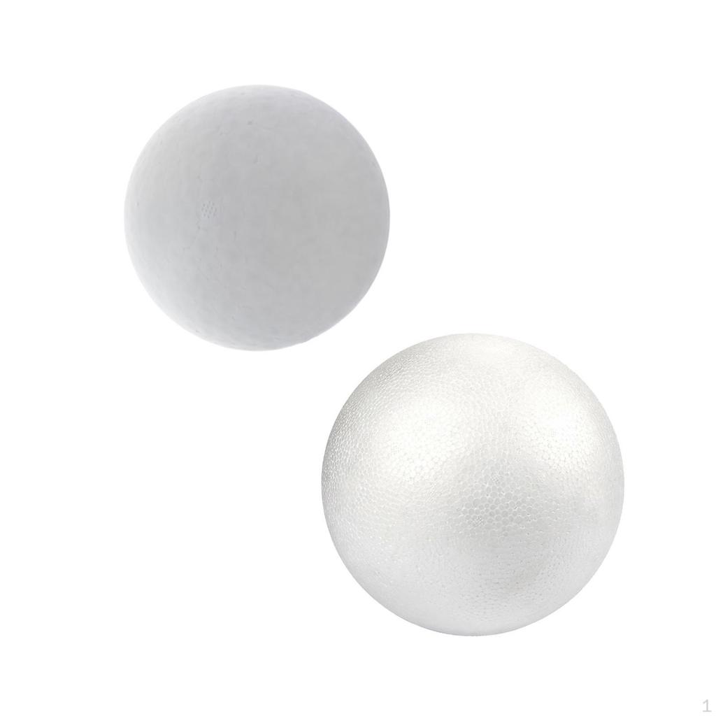 2 White Foam Balls, Art Projects, Ball Decoration, Kids Craft Balls for Flower Arrangements,