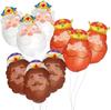 1set Kings Balloons King's Head Crown Aluminum Film Balloon Baby Shower Birthday Party Jesus Decorat King Christmas Gift Globos