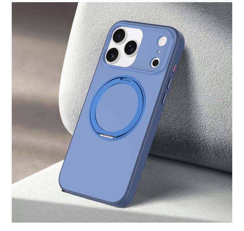 Hermit 360 Rotating Stand for iPhone 17 Case, Cross-border Full Coverage Protective Case for iPhone 16/15. iPhone 17 синий