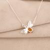 Citrine Gemstone 925 Sterling Silver Jewelry Zircon Pendant 0.50" Gift For Her CZP-12-3