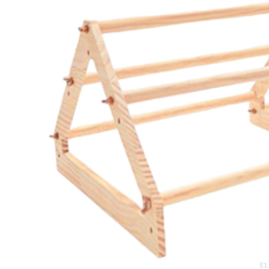 Wooden Chick Perch Baby Chicks Parrot 3-layer for Large Birds Wood Stand Hens Holder Bird