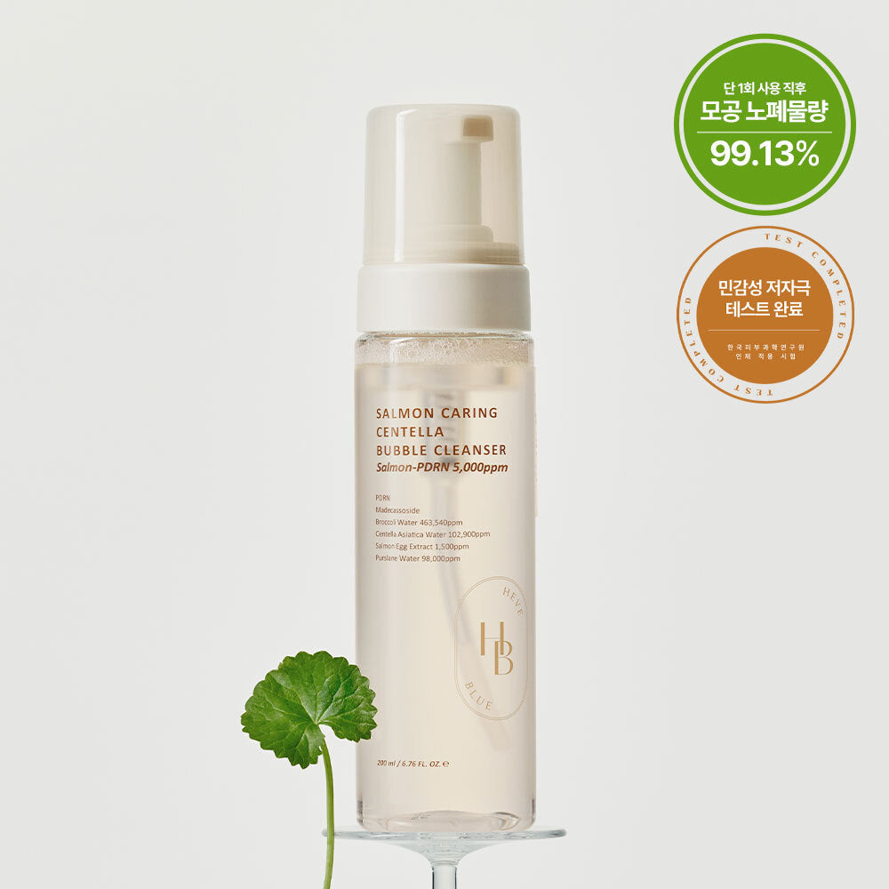 HEVEBLUE Salmon Caring Centella Bubble Cleanser 200ml