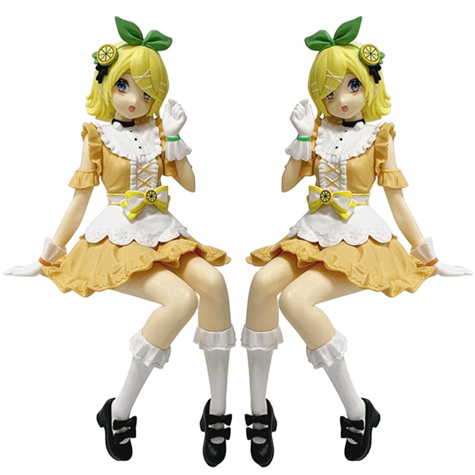 Anime Kagamine Rin Action Figure Model Toy Action Model PVC Collection Desktop Gift
