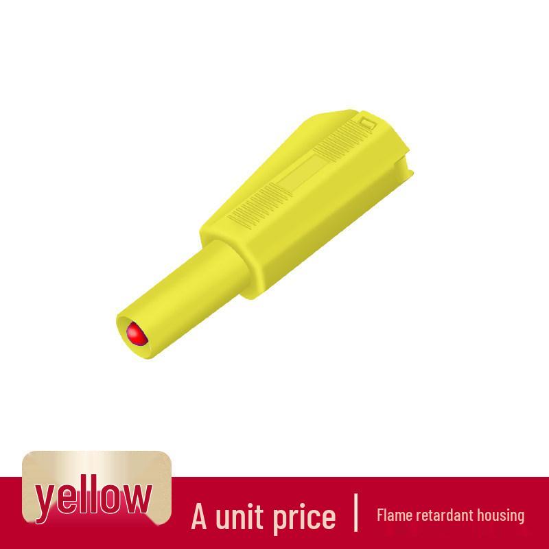 Nickel-Plated 4mm Copper Banana Plug Stackable Solderable High-Pressure Jack