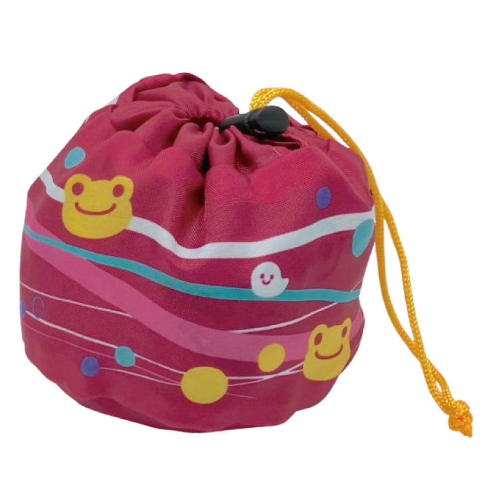 

Nakajima Corporation Pickles the Frog Smiley Festival Eco Bag Pink H10 x W9 x D9cm Yo-Yo 211132-25 (when stored)