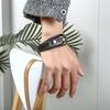 Men's Multi-layer Woven Leather Bracelet, European and American Punk Stainless Steel Lion Head Bracelet, Men's Leather Rope Bracelet.