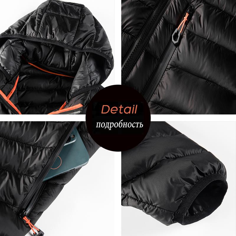 New Winter Men Warm Waterproof Parkas Jacket Coat Mens Autumn Hooded Casual Brand Windproof Thick Outwear Hat Parkas Jacket Male