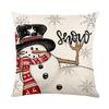 Christmas Pillowcase Decorative Linen Printed Porch Courtyard Sofa Home Decoration Pillowcase