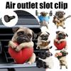 Cute Puppy Car Air Outlet Perfume Clip Car Mounted Tablets Aromatherapy Conditioning Solid Hanging Aromatherapy Car Air V5T3