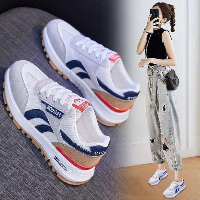 Little White Shoes Women's Shoes Spring and Summer Board Shoes Versatile Summer New Dad Sports White Shoes