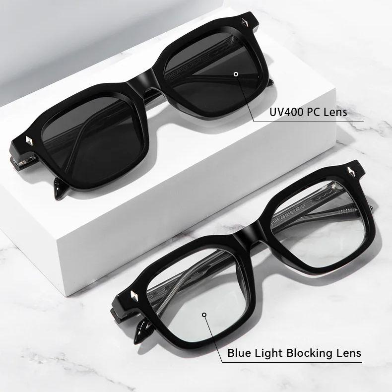 Attractive Glasses Women's Yellow Square Fashion Small Rectangle Sunglasses Men Y2k Outdoor Sports Cycling Shade Eyeglasses Uv400 Black Eyewear