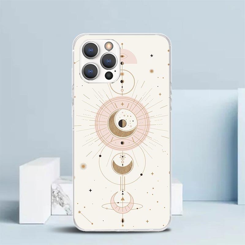 Moon Mystery Totem Witche Phone Case For IPhone 16 17 Air 16E 15 14 Plus 13 Mini 12 11 Pro Max 7 8 + SE 2020 Soft TPU Back Cover
