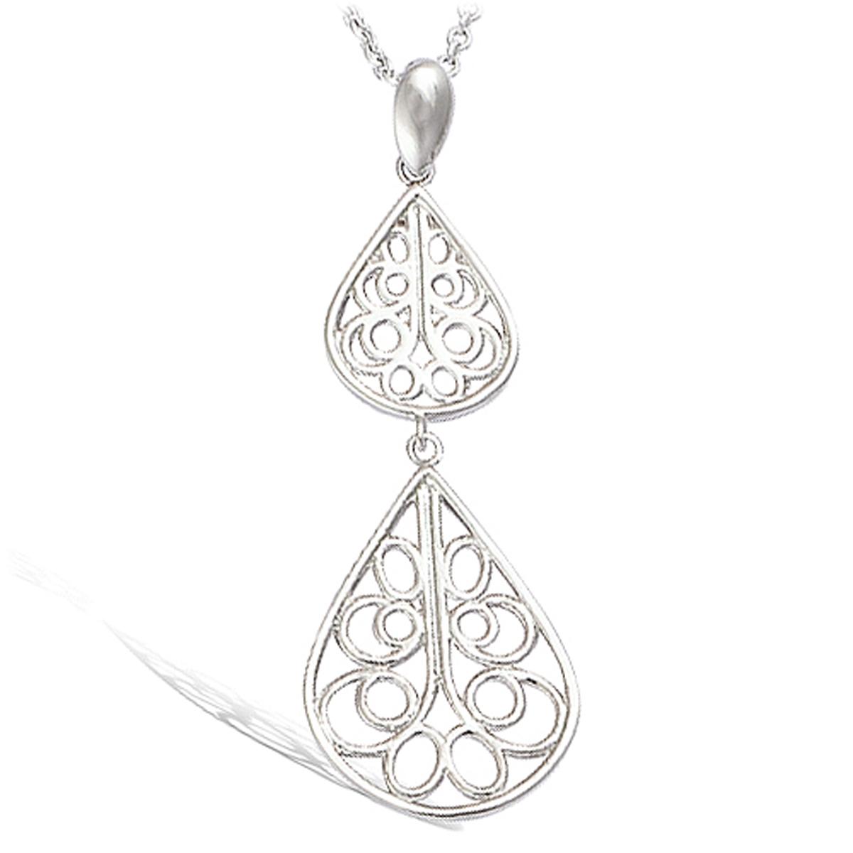 

Les Trésors De Lily [L1297] - Pendentif Argent Carmen argenté (rhodié) - 32x14 mm