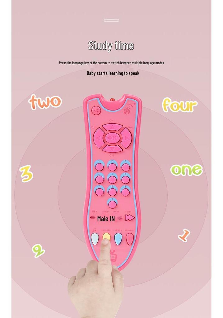 Children’s Music & Learning Remote: Educational TV Simulation Toy for Toddlers