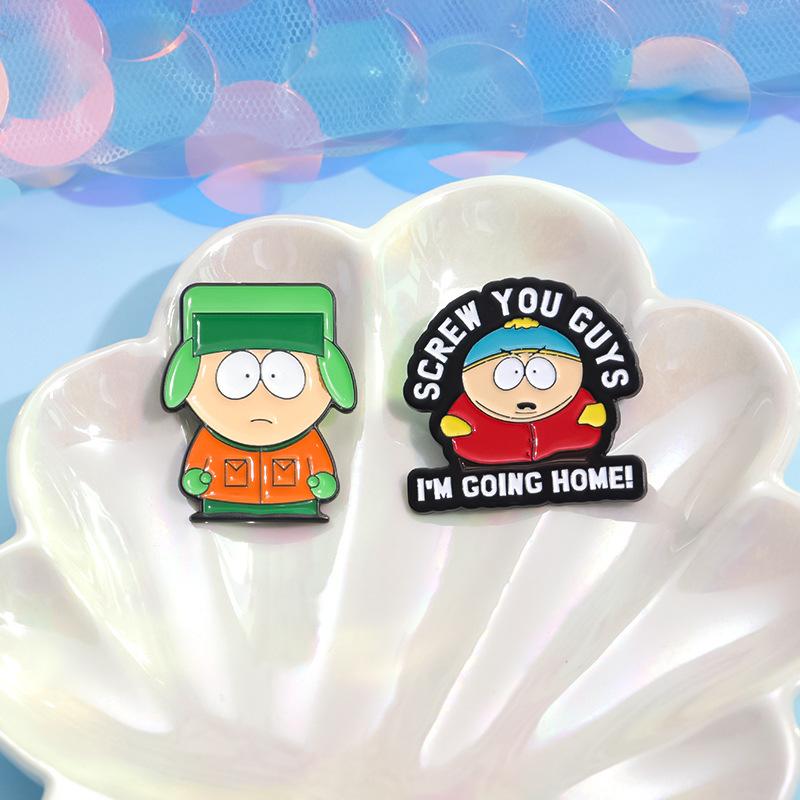 6PCS Cartoon Animated Character Enamel Pins Custom Cute Metal Badges Lapel Brooches On Backpack Hat Jewelry Gift for Kid Friends