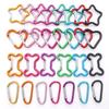 1pc Mountaineering Buckle Love Star Buckle D-Shaped Buckle Color Backpack Buckle Aluminum Keychain DIY Accessories