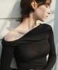 DENOAH Twist Drape T-Shirt (Black)