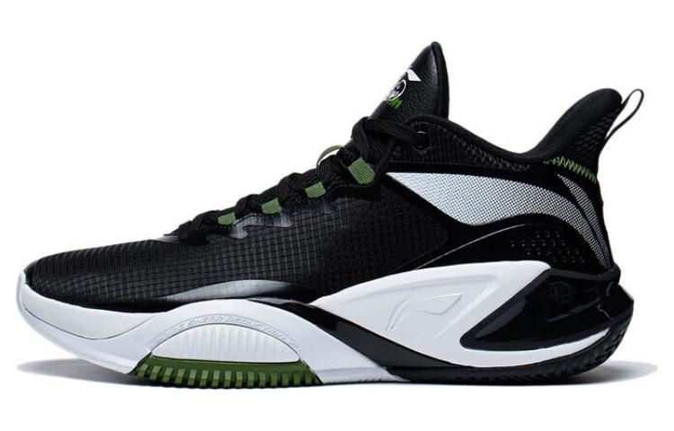 Li Ning Storm 2023 Comfortable Cushioning, Wear Resistant Low top Basketball Shoes Men's Black ABFT021-1